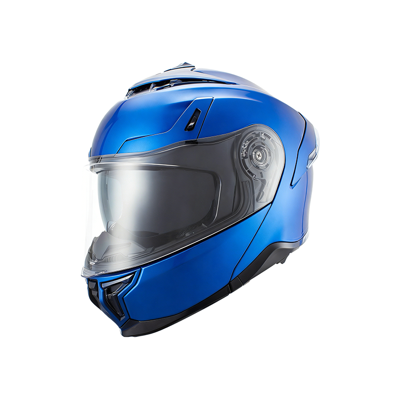Flip Up Motorcycle Helmet With Double Visors Bluetooth