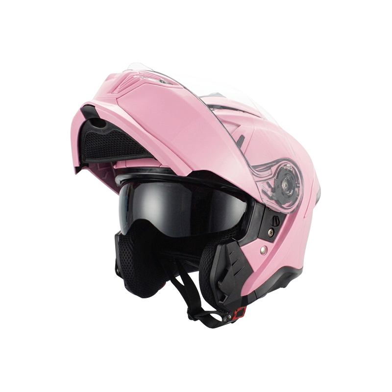 Flip Up Motorcycle Helmet With Double Visors Bluetooth