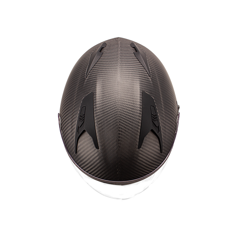 Carbon Fiber Open Face Motorcycle Helmet 