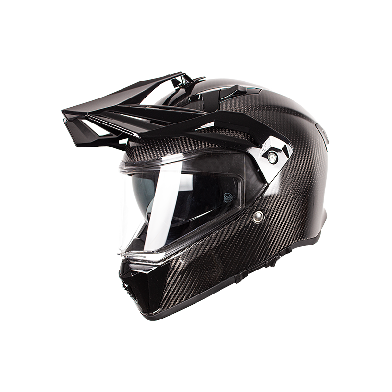 Carbon Fiber Adventure Off Road Motorcycle Helmet