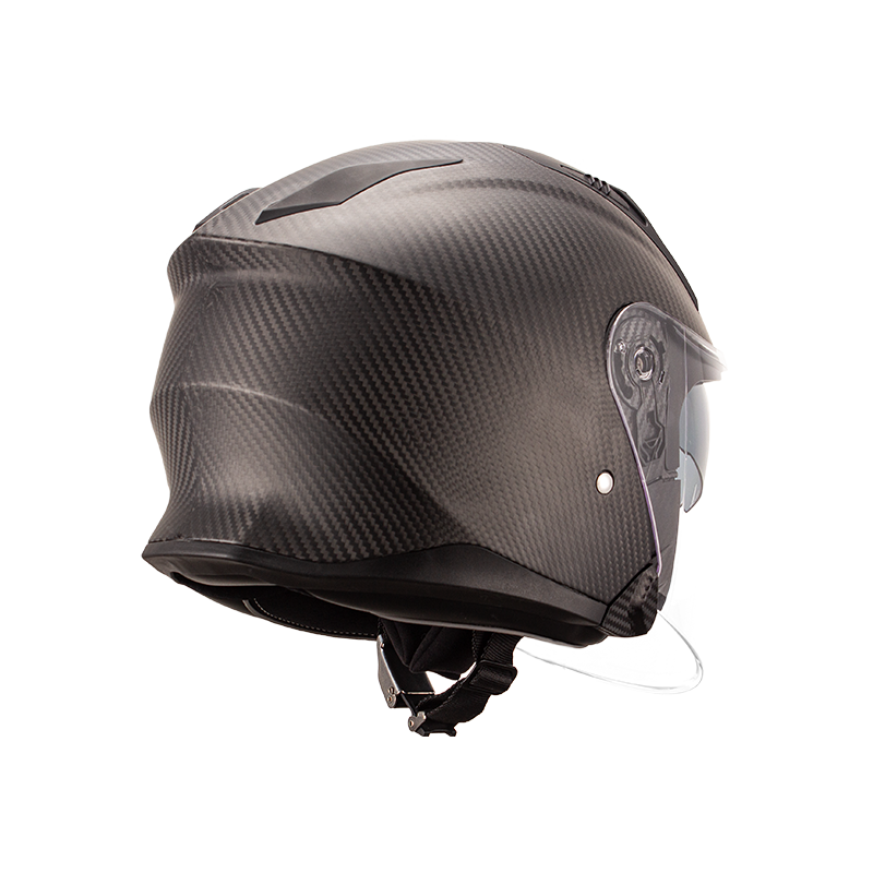 Carbon Fiber Open Face Motorcycle Helmet 