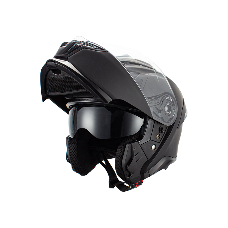 Flip Up Motorcycle Helmet With Double Visors Bluetooth