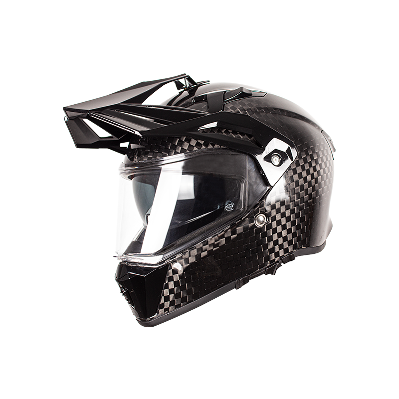Carbon Fiber Adventure Off Road Motorcycle Helmet