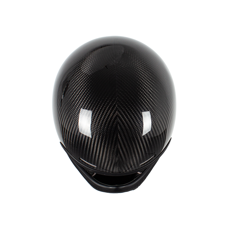 Retro Carbon Full Face Motorcycle Helmet 