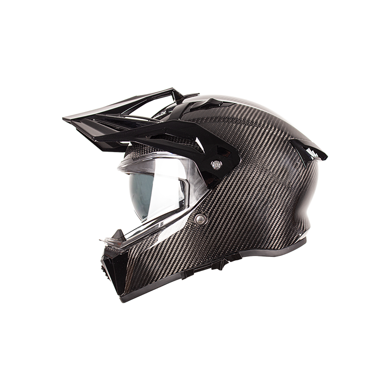 Carbon Fiber Adventure Off Road Motorcycle Helmet