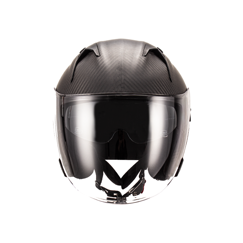 Carbon Fiber Open Face Motorcycle Helmet 