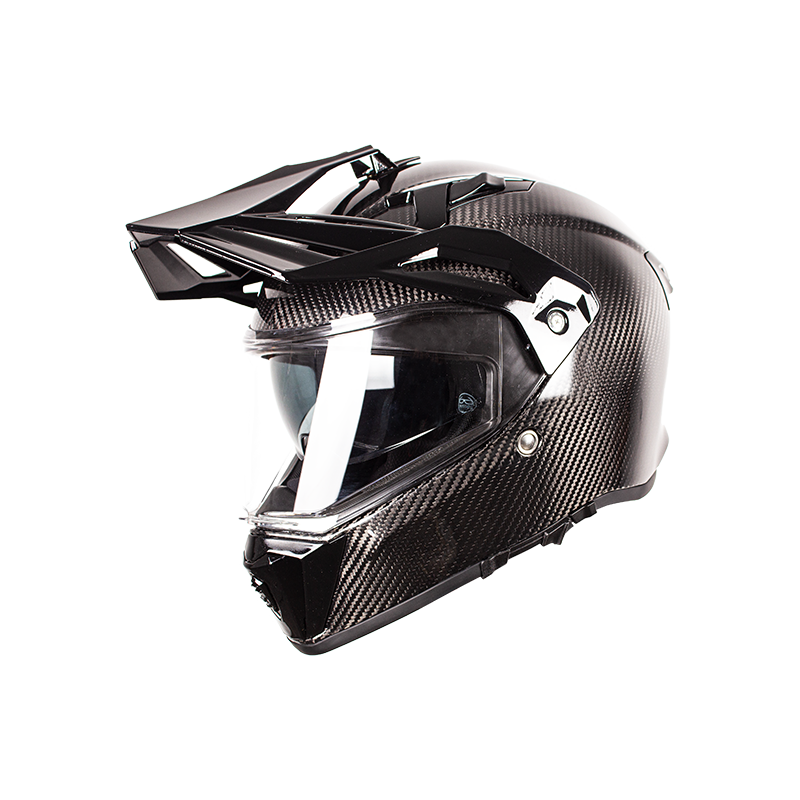 Carbon Fiber Adventure Off Road Motorcycle Helmet