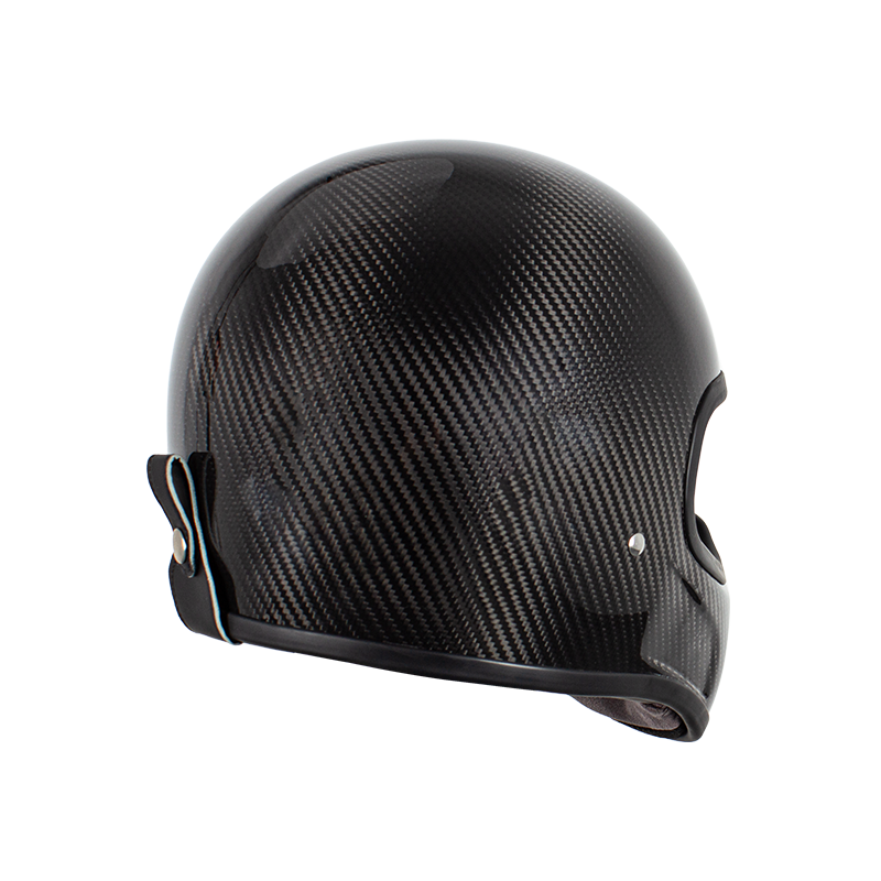 Retro Carbon Full Face Motorcycle Helmet 