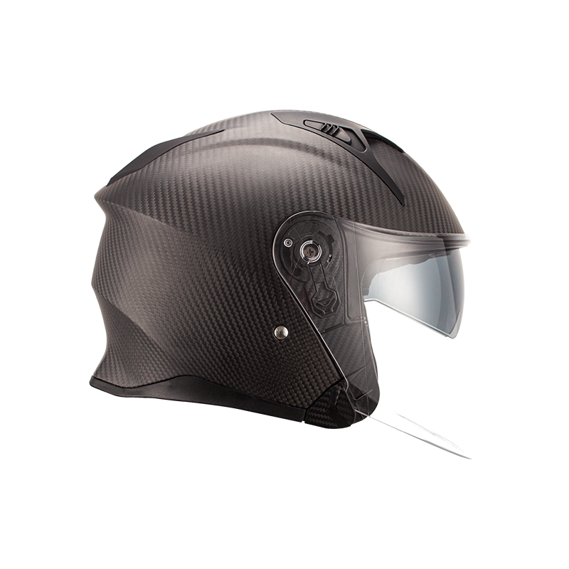 Carbon Fiber Open Face Motorcycle Helmet 